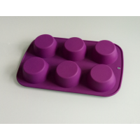 Food Grade 6 Cup Silicone Muffin Pans Ecofriendly Cupcake Baking Pans Cupcake