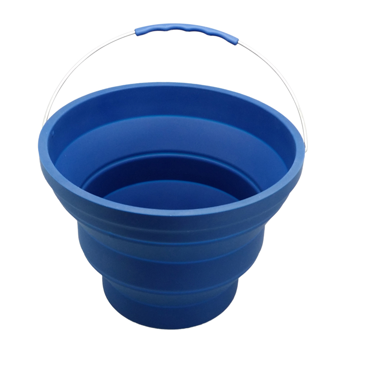 Newest style houseware large capacity bucket foldable silicone bucket kitchen bucket