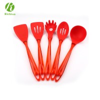 5pcs hot sale personalized colorful kitchen food silicone kitchen utensils