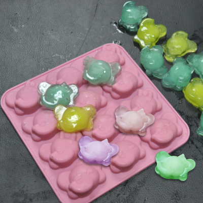 novelty BPA Free elephant sweet cake molds Fondant Silicone Mold