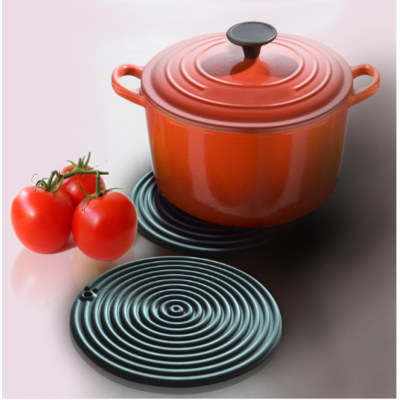 Hot sell  household kitchen non-slip pot holder silicone heat resistant mat silicone trivet mat