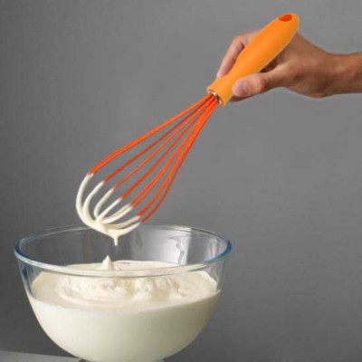 Hot sell silicone + stainless steel kitchen whisk tools egg beater