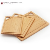 Natural Wood Bamboo Household Items Food Grade Cheese Board Set of 3 Kitchen Cutting Board