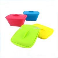 Hot Sales Food Grade Silicone Collapsible Bowl With Lid