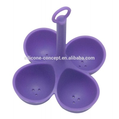 Popular Egg Cup Steamer Silicone Egg Holder/silicon egg poacher cup