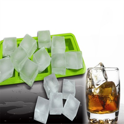 Wholesale rectanglel shape 10 holes food grade ice tray silicone