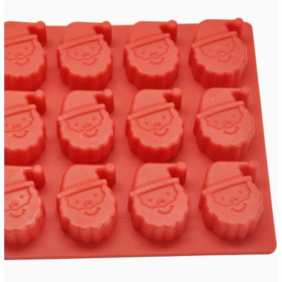 Hot selling christmas 12 piece holes food grade silicone ice mould