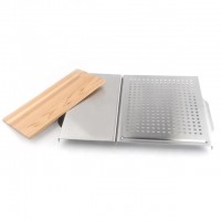 Factory direct dual-use baking pan with wooden baking pan