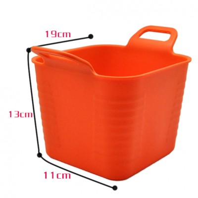 Silicone table use trash can ashbin ash bin ash-bin ashcan garbage can dustbin trash bin wastebin bucket