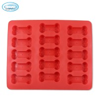 15-Cubes Dog Bone Shaped Silicone Baking Mould